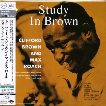 Clifford Brown-Study In Brown (1955) [SHM] (Limited Release) [Mini-LP] (Non-Hybrid)  < 2023 Verve SACD Japan (Компакт-диск 1шт) bop-jazz Max Roach