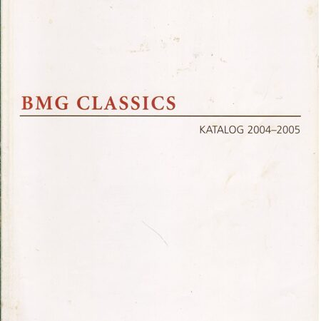 Catalogue CD DVD  - BMG Classics 2004-2005-  <   T Deu (Книги 1шт)