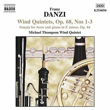 Danzi-Wind Quintets Op68 N 1-3/Horn Sonata Op44-  <  Naxos CD Deu (Компакт-диск 1шт) Franz 18th 19th